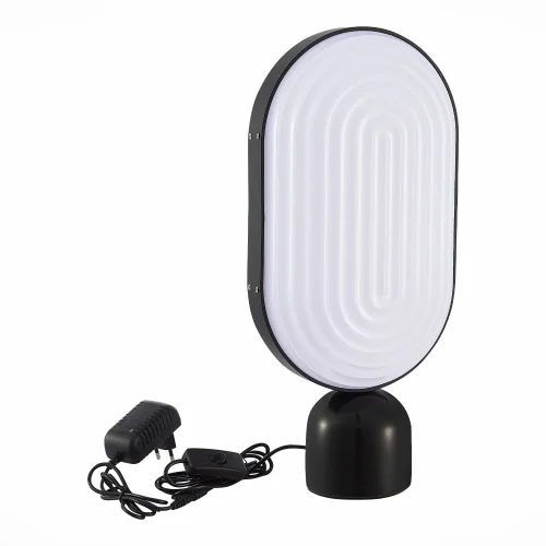 Настольная лампа LED Aire SL1302.404.01 ST-Luce белая 1 лампа, основание чёрное металл в стиле современный  фото 2
