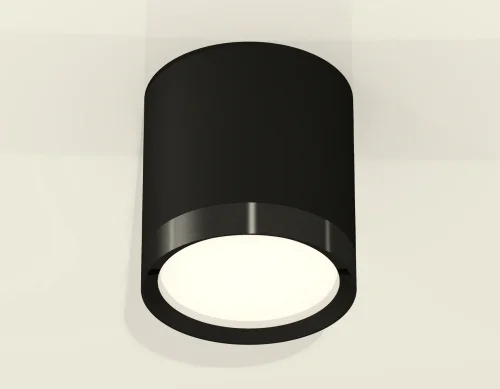Светильник накладной XS8142002 Ambrella light чёрный 1 лампа, основание чёрное в стиле хай-тек круглый фото 2