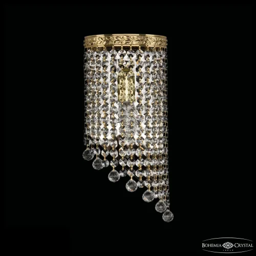 Бра 83401BR/15IV-33 G Balls Bohemia Ivele Crystal прозрачный на 1 лампа, основание золотое в стиле современный классический r