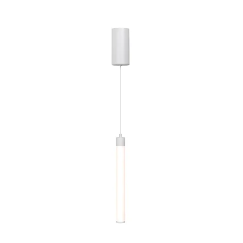 Светильник подвесной LED Ray P022PL-L10W Maytoni белый 1 лампа, основание белое в стиле модерн трубочки