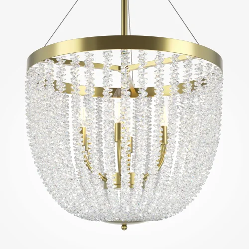 Люстра подвесная Intrigue MOD440PL-06BS Maytoni прозрачная на 6 ламп, основание латунь в стиле современный фото 2 Люстра подвесная Intrigue MOD440PL-06BS Maytoni прозрачная на 6 ламп, основание латунь в стиле современный фото 2