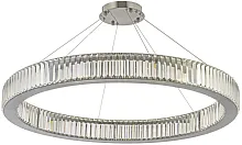 Люстра подвесная хрустальная LED Anzio L 1.5.100.100 N Arti Lampadari прозрачная на 1 лампа, основание никель в стиле современный кольца
