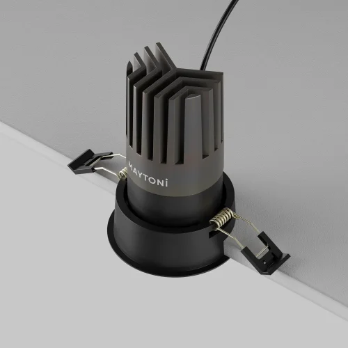 Светильник точечный LED Dip DL118-15W-3K-B Maytoni чёрный на 1 лампу, основание чёрное в стиле современный хай-тек круглый фото 8