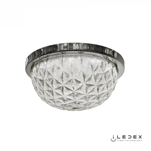Светильник потолочный LED Bliss FOKD-68-351 CR iLedex прозрачный 1 лампа, основание хром в стиле современный хай-тек 