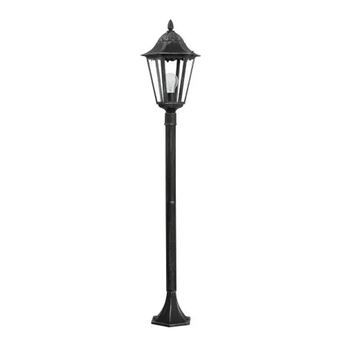 Парковый светильник 93463 NAVEDO Eglo уличный IP44 чёрный 1 лампа, плафон прозрачный в стиле классический E27