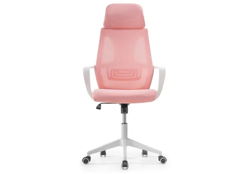 Компьютерное кресло Golem pink / white 15334 Woodville, розовый/сетка ткань, ножки/металл/белый, размеры - *550***680*630 фото 3