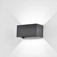 Настенный светильник уличный LED Davos 7819 Mantra уличный IP54 антрацит серый на 1 лампу, плафон антрацит серый в стиле современный LED