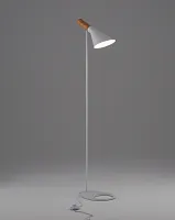 Торшер Turin V11336-1F Moderli белый на 1 лампу, основание белое в стиле современный скандинавский хай-тек 