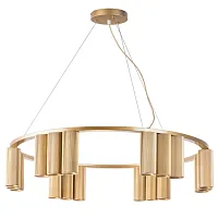 Люстра подвесная Roma 718183 Lightstar золотая на 18 ламп, основание золотое в стиле хай-тек современный 