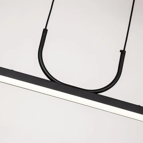 Светильник подвесной LED Raya 4096-2P Favourite белый 1 лампа, основание чёрное в стиле современный  фото 5