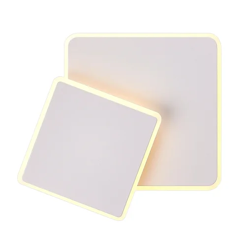 Бра LED LAMPS 81111/1W Natali Kovaltseva белый на 1 лампа, основание белое в стиле современный хай-тек квадраты фото 3