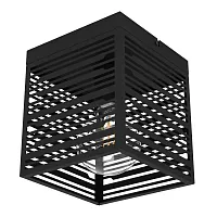Светильник потолочный Piedritas 900355 Eglo чёрный 1 лампа, основание чёрное в стиле современный лофт 