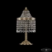 Настольная лампа 19201L6/H/20IV Pa Leafs Bohemia Ivele Crystal прозрачная 3 лампы, основание патина металл в стиле классика leafs