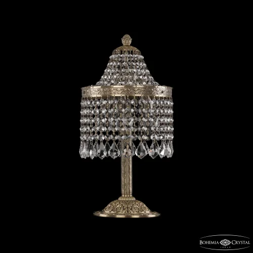 Настольная лампа 19201L6/H/20IV Pa Leafs Bohemia Ivele Crystal прозрачная 3 лампы, основание патина металл в стиле классический leafs