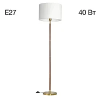 Торшер Sherman CL436912 Citilux белый на 1 лампу, основание бронзовое в стиле классический современный кантри 