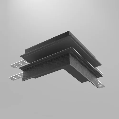 Коннектор внешний встраиваемый под ГКЛ 12,5мм, черный Magnetic track system Exility TRA034CO-42.12B Maytoni чёрный в стиле современный для светильников серии Magnetic track system Exility встраиваемый гкл 12мм exility тонкая магнитная фото 2
