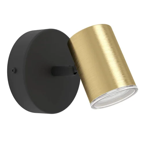 Бра Consuma 300583 Eglo латунь на 1 лампу, основание чёрное в стиле современный Бра Consuma 300583 Eglo латунь на 1 лампу, основание чёрное в стиле современный