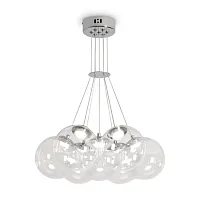 Светильник подвесной LED Verto FR5580PL-L35N Freya прозрачный на 1 лампу, основание хром в стиле современный шар
