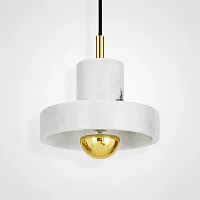 Светильник подвесной Stone 101775-26 ImperiumLoft белый 1 лампа, основание золотое в стиле современный лофт 