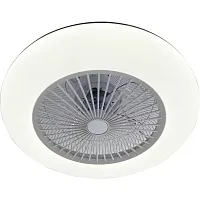 Люстра с вентилятором LED Mirafo TL1208X-72WH Toplight белая на 1 лампа, основание белое в стиле модерн 