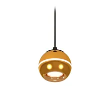 Светильник подвесной Techno spot XP1105001 Ambrella light золотой 1 лампа, основание чёрное в стиле хай-тек современный 