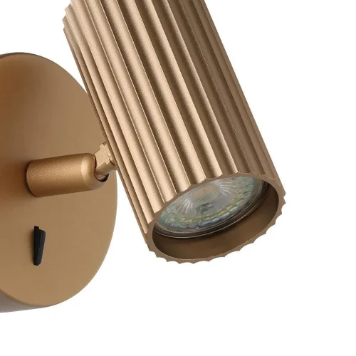 Бра с выключателем Portillo 902033 Eglo матовый латунь на 1 лампу, основание матовое латунь в стиле современный для чтения фото 3