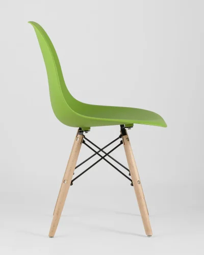 Стул EAMES, зеленый 4шт. (набор) УТ000037605 Stool Group, /, ножки/массив бука/бежевый, размеры - *815***460*530 фото 9