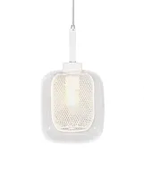 Светильник подвесной Бесса (Bessa) LDP 11337 WT Lumina Deco белый прозрачный на 1 лампу, основание белое в стиле современный лофт 
