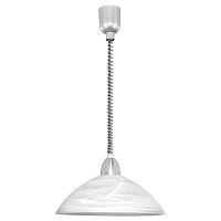 Светильник подвесной LORD 2 87008 Eglo белый 1 лампа, основание серое никель серебряное в стиле современный 