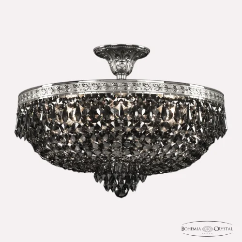 Люстра потолочная 19271/45IV Ni R781 Bohemia Ivele Crystal чёрная на 6 ламп, основание никель в стиле классический sp фото 4