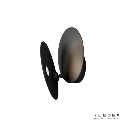 Бра LED Shell X089105 BK iLedex чёрный на 1 лампа, основание чёрное в стиле современный хай-тек  фото 4