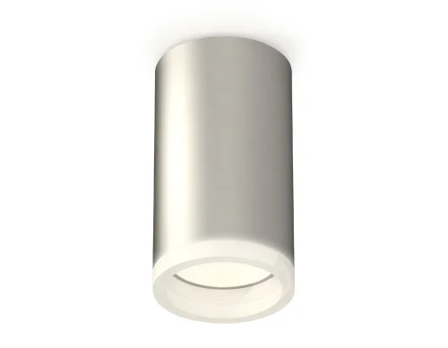 Светильник накладной Techno Spot XS XS6324040 Ambrella light серебряный 1 лампа, основание белое в стиле хай-тек современный круглый