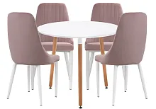 Обеденная группа Уин 90 white / light purple 579110 Woodville на 1 , основание в стиле современный 