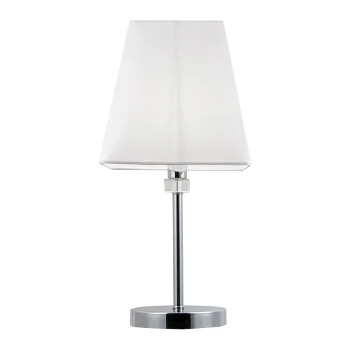 Настольная лампа Kensington A4098LT-1CC Arte Lamp белая на 1 лампу, основание хром металл в стиле современный 