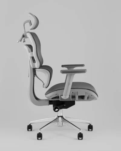 Кресло офисное TopChairs Techno Professional черный УТ000039503 Stool Group, чёрный/текстиль, ножки/металл/хром, размеры - *1270***700*720 фото 3