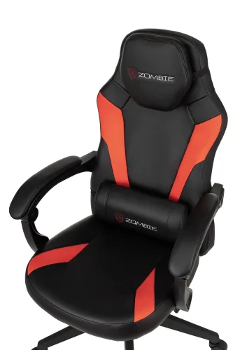 Кресло игровое Zombie Defender черный/красный эко.кожа УТ000036635 Stool Group, чёрный/экокожа, ножки/пластик/чёрный, размеры - ***** фото 6