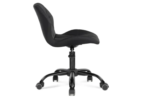 Компьютерное кресло Вальд экокожа черная 464241 Woodville, чёрный/экокожа, ножки/металл/чёрный, размеры - ****470*540 фото 4