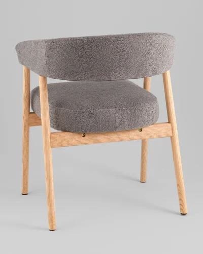 Стул обеденный Zubo с деревянными ножками, темно-серый УТ000041729 Stool Group, /, ножки//, размеры - ***** фото 7