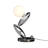 Настольная лампа LED MOD482TL-L6PT3K Resonance Maytoni белая на 1 лампу, основание платина металл в стиле современный арт-деко шар Настольная лампа LED MOD482TL-L6PT3K Resonance Maytoni белая на 1 лампу, основание платина металл в стиле современный арт-деко шар