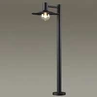 Парковый светильник Furcadia 4833/1F Odeon Light уличный IP44 чёрный 1 лампа, плафон чёрный в стиле современный E27
