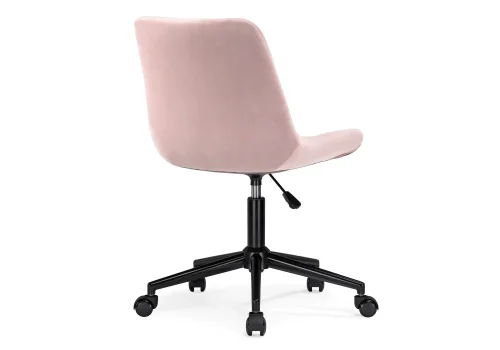 Компьютерное кресло Честер розовый / черный 489818 Woodville, розовый/велюр, ножки/металл/чёрный, размеры - ****500*600 фото 5