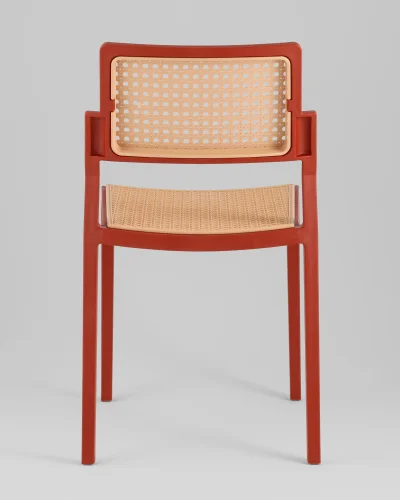 Стул пластиковый Milto, красный УТ000039189 Stool Group, /, ножки/пластик/красный, размеры - *790***450*500 фото 4