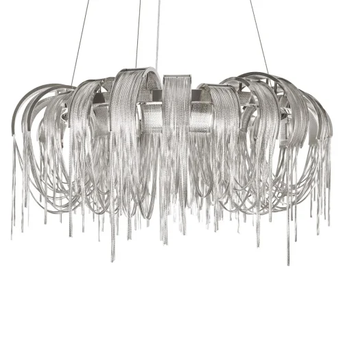 Люстра подвесная Volver 10404/800 SN LOFT IT никель на 8 ламп, основание никель в стиле арт-деко цепочки фото 5