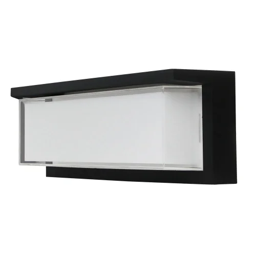 Настенный светильник уличный LED Ferro A5224AL-1BK Arte Lamp уличный IP65 чёрный на 1 лампу, плафон белый в стиле современный LED