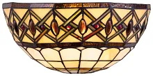Бра Тиффани 859-801-01 Velante коричневый бежевый 1 лампа, основание коричневое в стиле тиффани орнамент