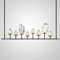 Светильник потолочный RONIT 203517-23 ImperiumLoft прозрачный на 8 ламп, основание чёрное в стиле современный Светильник потолочный RONIT 203517-23 ImperiumLoft прозрачный на 8 ламп, основание чёрное в стиле современный