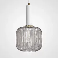 Светильник подвесной Ferm Living chinese lantern B White / Gray 189625-26 ImperiumLoft серый 1 лампа, основание белое в стиле современный лофт 