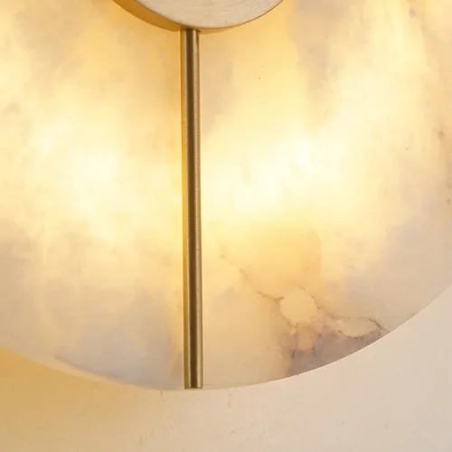 Настенный светильник PHEBE D 211993-26 ImperiumLoft белый на 1 лампу, основание латунь в стиле современный фото 9 Настенный светильник PHEBE D 211993-26 ImperiumLoft белый на 1 лампу, основание латунь в стиле современный фото 9