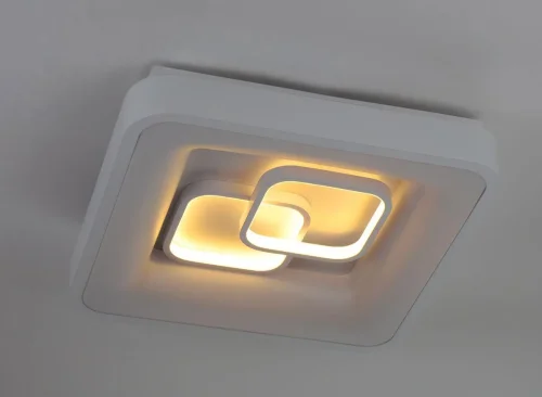 Светильник потолочный LED с пультом 10204/3LED Escada белый на 1 лампу, основание белое в стиле хай-тек с пультом квадраты фото 2
