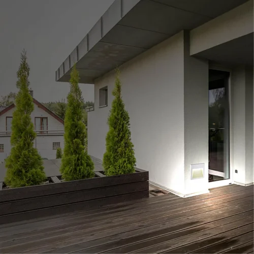358191 Muro-N Корпус для модуля арт. 358189 Novotech уличный IP белый на 1 , плафон в стиле хай-тек современный фото 2
